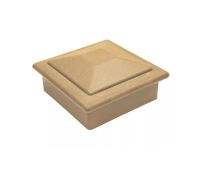 Крышка верхняя ПВХ для столба 100х100 Орех Крышка верхняя ПВХ для столба 100х100 Орех