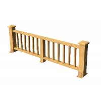 Декоративные ограждения ДПК " Троя", Песчаник, шлифованное