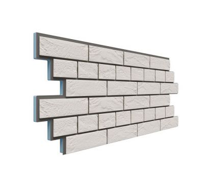 Фасадная термопанель Венецианский кирпич 20 мм - Белый от производителя Доломит по цене 980 р Фасадная термопанель Венецианский кирпич 20 мм - Белый от производителя Доломит по цене 980 р