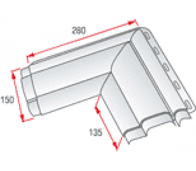 Угловой элемент наличника Классик от производителя Альта-профиль по цене 295 р Угловой элемент наличника Классик от производителя Альта-профиль по цене 295 р