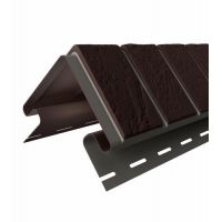 Угол наружный для цокольного сайдинга Кирпич Славянка Коричневый Угол наружный для цокольного сайдинга Кирпич Славянка Коричневый