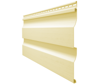 Виниловый сайдинг - серия PREMIUM D4,5D, (Корабельный брус) Банан Виниловый сайдинг - серия PREMIUM D4,5D, (Корабельный брус) Банан