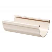 Водосточный желоб 3м LUX ПВХ Латте Водосточный желоб 3м LUX ПВХ Латте