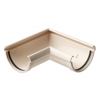 Угол желоба универсал 90° Lux ПВХ Латте